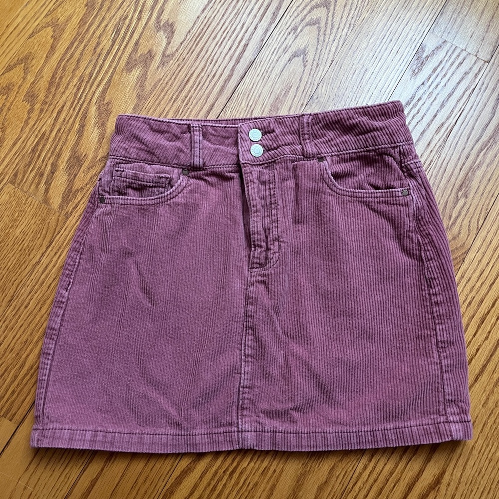 pacsun size 25 Corduroy Mini Skirt in Plum